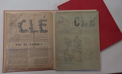 null CLÉ. Paris, Janvier et février 1939. 2 numéros in-4, en feuilles, chemise, étui...