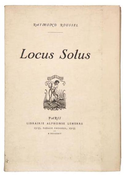 ROUSSEL Raymond LOCUS SOLUS. Paris, Lemerre. 1914. Fort in-8 broché.
Édition originale.
Un...