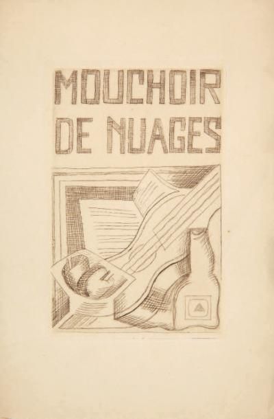 TZARA Tristan - GRIS Juan MOUCHOIR DE NUAGES. Paris, Editions de la Galerie Simon,...