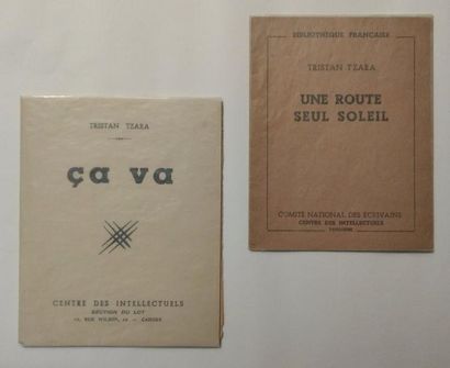 TZARA Tristan CA VA. Cahors, Centre des Intellectuels, 1943. In-16 broché.
Edition...