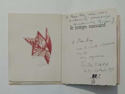 TZARA Tristan - NÉJAD LE TEMPS NAISSANT. Alès, PAB, 1955. In-12 en feuilles, étui.
Edition...