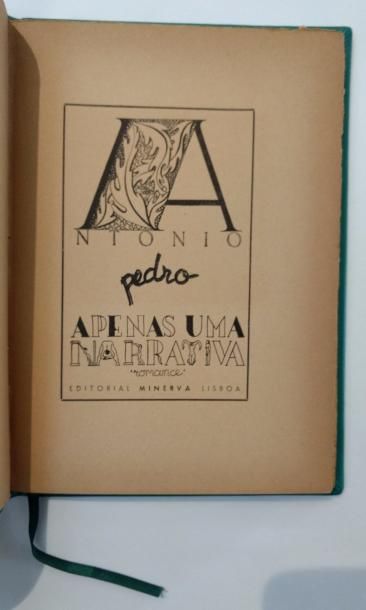 [AVANT-GARDE PORTUGAISE]. PEDRO Antonio A PENAS UMA NARRATIVA. Lisboa, Editorial...