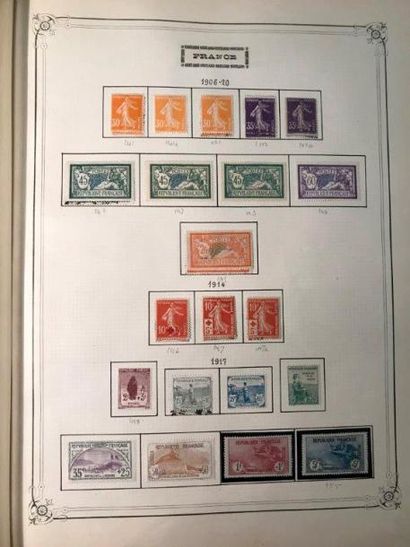 FRANCE Emissions Poste 1900 - 1980 et Taxe 1859 - 1980 Collection de timbres neufs...