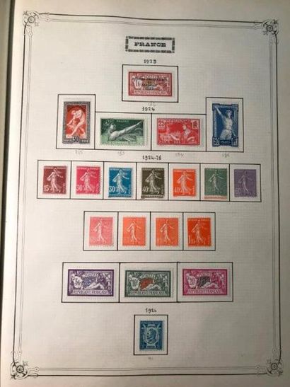 FRANCE Emissions Poste 1900 - 1980 et Taxe 1859 - 1980 Collection de timbres neufs...