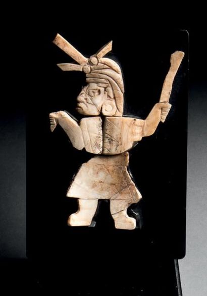 null Personnage en mosaïque de coquillage
Culture Maya, Mexique
Classique, 550-950...