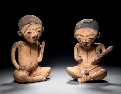 null Important couple anthropomorphe
Culture Nayarit, type Chinesco, style de Lagunillas...