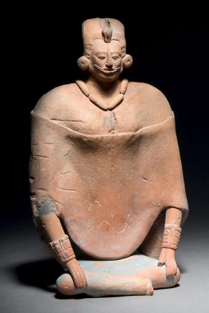 null Magnifique sifflet anthropomorphe
Culture Maya, île de Jaina, État de Campeche,...