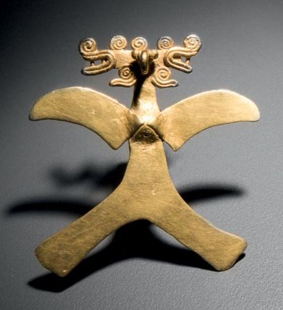 null Pendentif en forme d'aigle Culture Diquis, style de Jalaca, Costa Rica 700-1500...