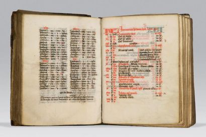 null MANUSCRIT. - BREVIARIUM ECCLESIA ANDEGAVENSIS (Angers, XVe s., 2e moitié). Parchemin....