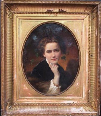 Adolphe YVON (1817-1893) Allégorie de l'Automne
Huile sur toile 56,5 x 45,5 cm