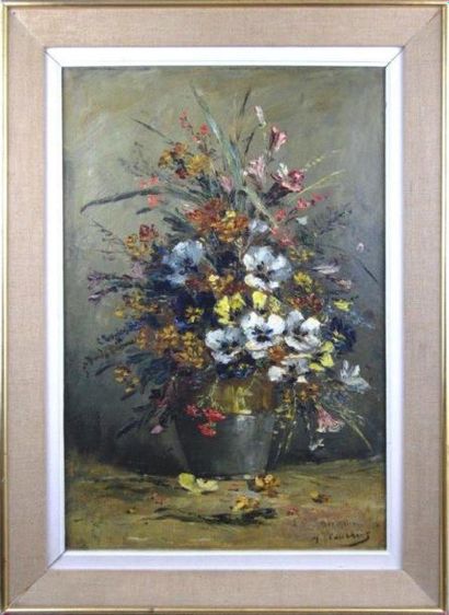 Eugene Henri CAUCHOIS (1850-1911) Bouquet
Huile sur toile signée en bas à droite