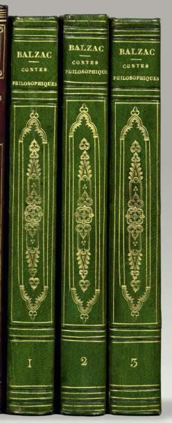 [BALZAC (Honoré de)] Contes philosophiques. 2 volumes. - Nouveaux contes philosophiques.
Un...