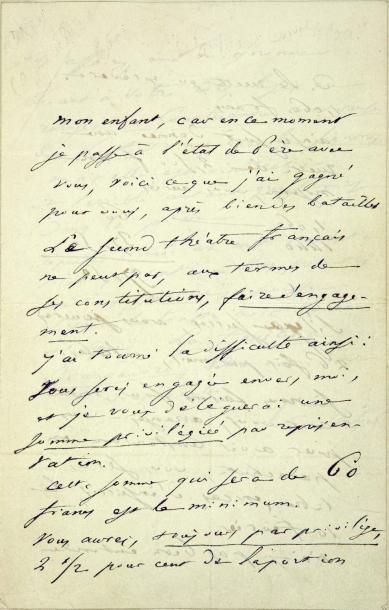 BALZAC (Honoré de) Vautrin. Drame en cinq actes, en prose. Troisième édition augmentée...