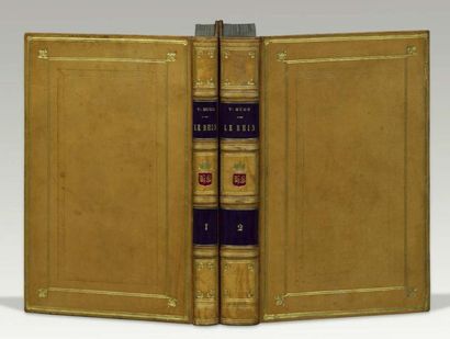 HUGO (Victor) Le Rhin. Lettres à un ami.
Paris, Delloye, 1842. 2 volumes in-8, veau...