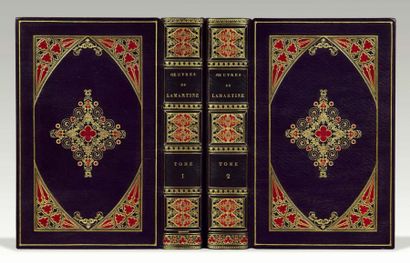 LAMARTINE (Alphonse de) Oeuvres.
Paris, Boquet, Gosselin, Canel, 1826. 2 volumes...