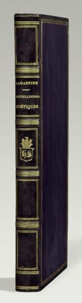 LAMARTINE (Alphonse de) Recueillements poétiques.
Paris, Gosselin, 1829. In-8, veau...