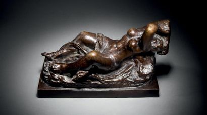 Charles Alexandre MALFRAY (1887 - 1940) La baigneuse
Bronze à patine brune
Signé...