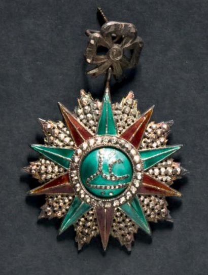 TUNISIE Ordre du Nichan al Ifitkhar, fondé vers 1835, ensemble de grand-croix du...