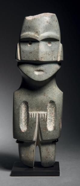 null STATUETTE ANTHROPOMORPHE
Culture Mezcala, État du Guerrero, Mexique
Préclassique...