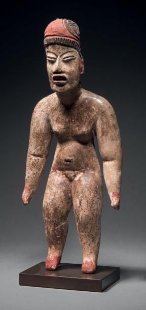 null STATUETTE ANTHROPOMORPHE

Culture Olmèque, Mexique
Préclassique moyen, 1200-600...