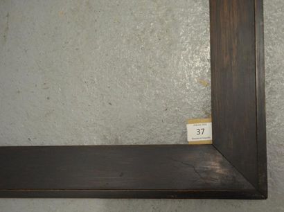 null CADRE À PENTE en bois fruitier noirci. Italie XIXe siècle.
38,4 x 49,5 cm -...