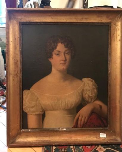 École Française du XIXe siècle Portrait de femme
Huile sur toile