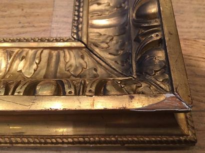 null Cadre Louis XVI en chêne doré 45 x 37cm - Profil: 9,5 cm