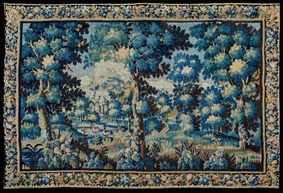 Tapisserie d'Aubusson en laine 
Manufacture Royale d’Aubusson – fin du XVIIe siècle


Verdure...