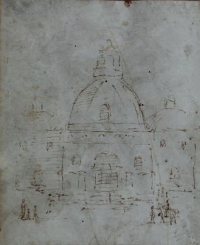 École italienne du début du XVIe siècle, entourage de Fra Bartoloméo 
Recto: Portrait...