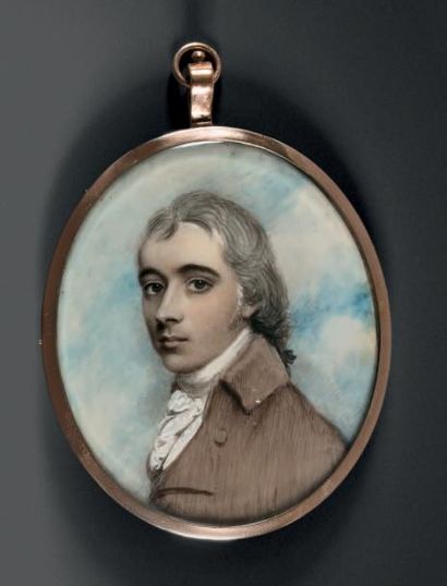 Attribué à Richard COSWAY (Tiverton, 1741 - Londres, 1821) 
Portrait de Monsieur...