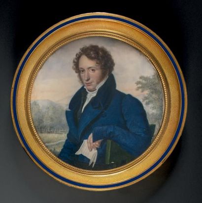 Jean-Désiré MUNERET (actif entre 1800 et 1878 - mort après 1820) 
Portrait de jeunesse...