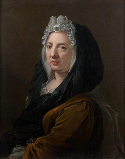Attribué à Jean RANC (1674 - 1735) Portrait de femme au vêtement brun
Toile
71 x...