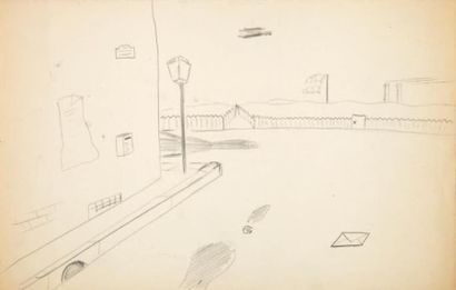 DESNOS Robert. DEUX DESSINS ORIGINAUX circa 1930. 20 x 31 cm.
Deux dessins au crayon...