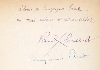 ÉLUARD Paul. PÉRET Benjamin. 152 PROVERBES MIS AU GOÛT DU JOUR.
Paris, Editions Surréalistes,...