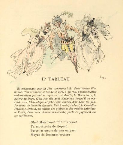 VAUCAIRE (Maurice) Le Carnaval de Venise, deux tableaux en vers. Paris, Imprimé pour...