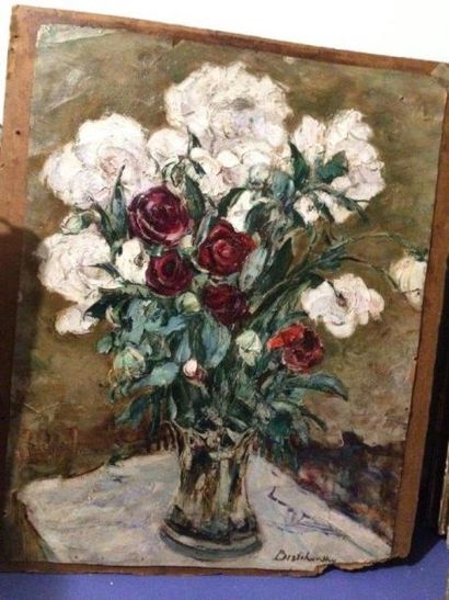 null Raphaël BIRTCHANSKY (act.1935-1955) 

Bouquet fleuri 

Huile sur toile signée...