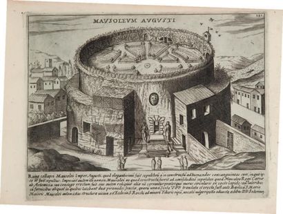 LAURI (Giacomo). Antiquae urbis splendor. Roma, 1613-1628. Ensemble 3 parties en...