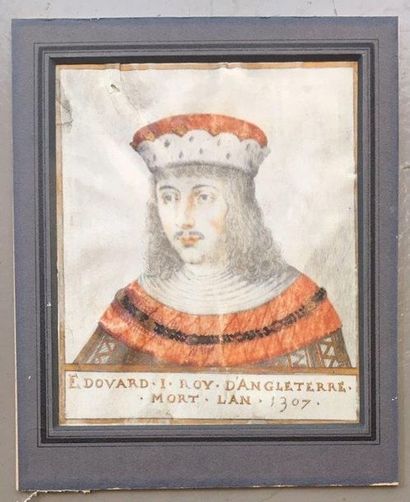 null Thierry BELLANGE (début du XVIIe siècle)
Portrait du roi Edouard Ie d'Angleterre
Dessin...
