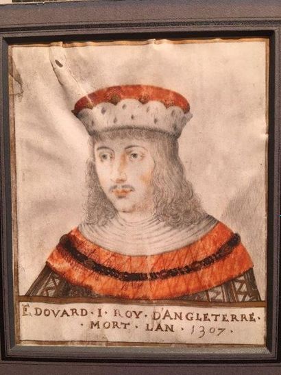 null Thierry BELLANGE (début du XVIIe siècle)
Portrait du roi Edouard Ie d'Angleterre
Dessin...