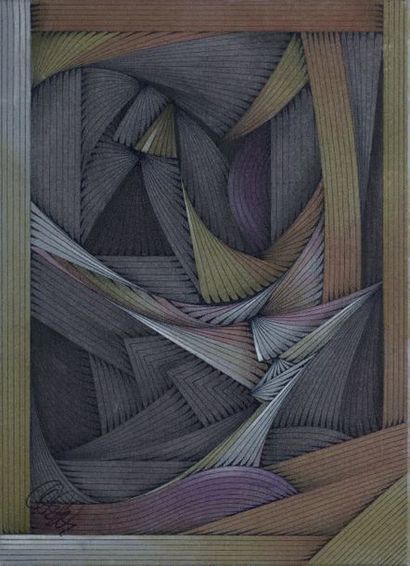 FERRER Joaquin ETUDE. PEINTURE SUR TOILE SIGNÉE. 2006. 46 x 33 cm. Sous encadrement.
Peinture...