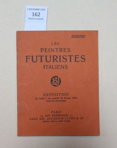 null [FUTURISME ITALIEN]. LES PEINTRES FUTURISTES ITALIENS. Paris, Bernheim Jeune,...