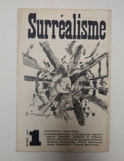 null REVUE. SURRÉALISME. Paris, Numéro 1 d'octobre 1924. In-8, agrafé, couverture...