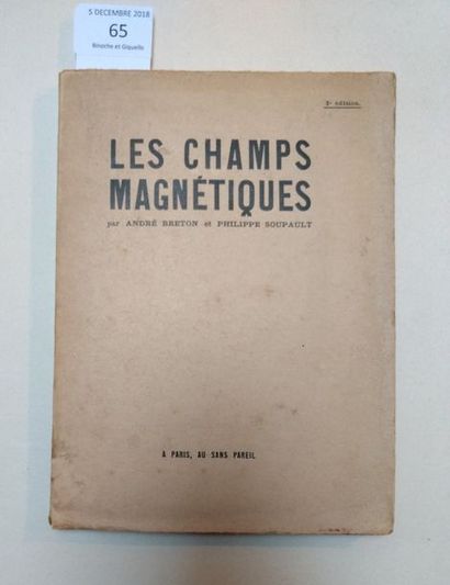 BRETON André. SOUPAULT Philippe LES CHAMPS MAGNÉTIQUES. Paris, Au Sans Pareil, 1920....