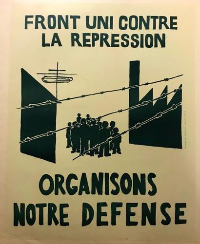 null Front uni contre la répression

Affiche entoilée 

71 x 56 cm 

Légères pliures...