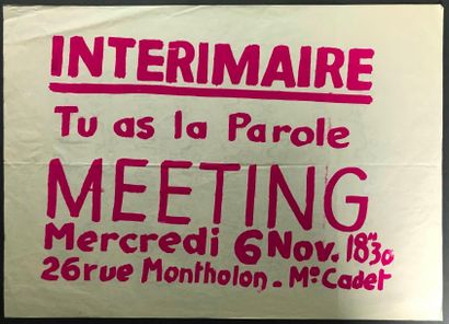 null Intérimaire tu as la parole / Pouvoir au peuple 

Affiche recto-verso 

Inscription...