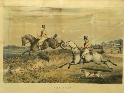Henry Thomas ALKEN (1785-1851) Gravé par BENTLEY Ensemble de quatre gravures chasse...