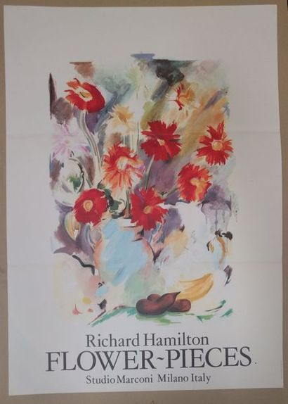 RICHARD HAMILTON Affiche pour l'exposition Flower-Pieces au Studio Marconi de Milan...
