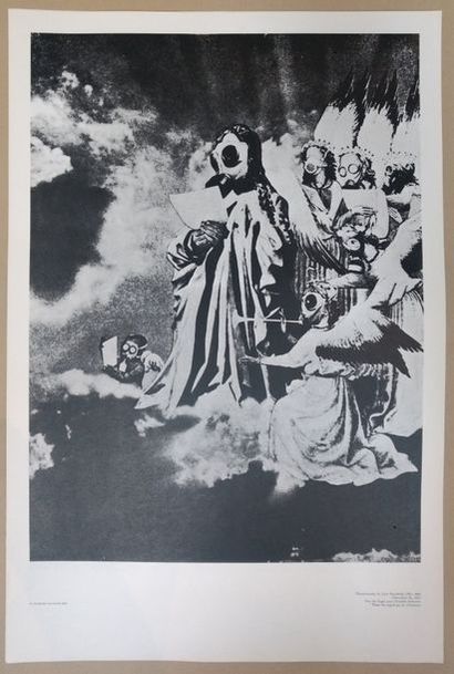 JOHN HEARTFIELD Ensemble de quatre affiches représentant ses photomontages:
- Justicia
-...
