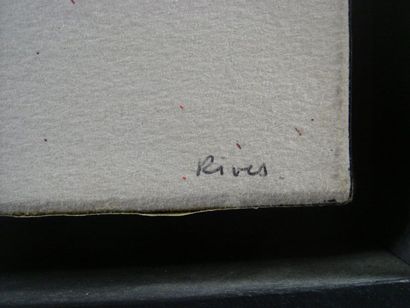 Jean-Pierre RIVES (1952) Sans titre, portrait d'homme
Huile sur toile signée en bas...