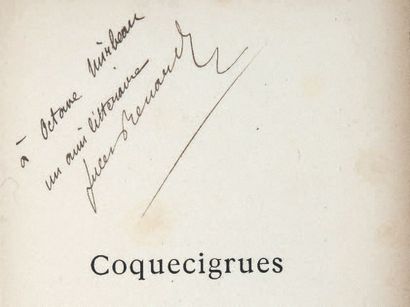RENARD (Jules) Coquecigrues. Paris, Paul Ollendorff, 1893.
In-12, bradel cartonnage...